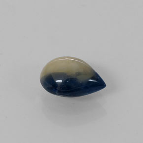 1.66カラットの天然バイカラーサファイア（8.1×6.1 mm・洋梨の形）