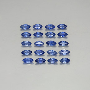 カラットの天然ブルーサファイア（4.8×2.6 mm・マーキス）