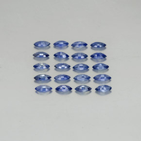 カラットの天然ブルーサファイア（4.8×2.6 mm・マーキス）