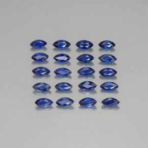 カラットの天然ブルーサファイア（5.1×2.6 mm・マーキス）