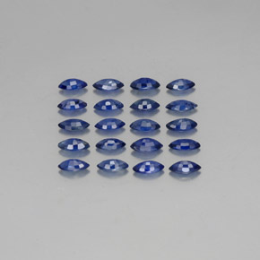 カラットの天然ブルーサファイア（5.1×2.6 mm・マーキス）