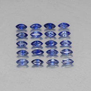 カラットの天然ディープブルーサファイア（5×2.6 mm・マーキス）