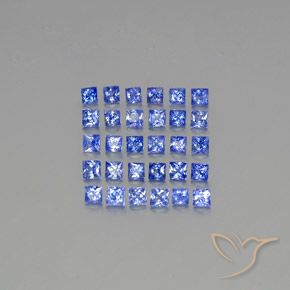2.74カラットの天然パステルブルーサファイア（2.3×2.2 mm・四角）
