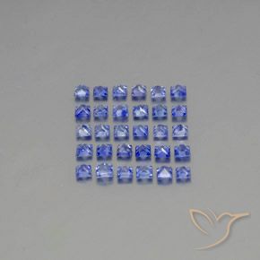 2.74カラットの天然パステルブルーサファイア（2.3×2.2 mm・四角）