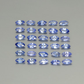 2.63カラットの天然ブルーサファイア（4.1×2.1 mm・マーキス）