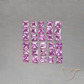 Shop natural 2.79ct 薄いロイヤルパープルピンク サファイア gems, 四角形, from マダガスカル at GemSelect. In stock, global shipping!