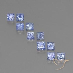 2.56カラットの天然パステルブルーサファイア（3.2×3.2 mm・四角）