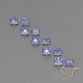 2.56カラットの天然パステルブルーサファイア（3.2×3.2 mm・四角）