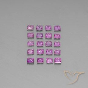 Shop natural 3.50ct ピンクがかったパープル サファイア gems, 四角形, from マダガスカル at GemSelect. In stock, global shipping!