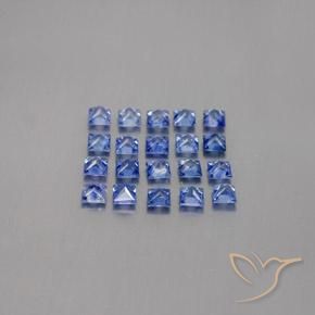 2.80カラットの天然ミディアムダークブルーサファイア（2.7×2.7 mm・四角）
