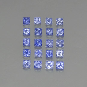 1.92カラットの天然ブルーサファイア（2.3×2.3 mm・四角）