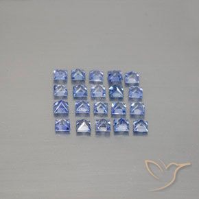 2.53カラットの天然パステルブルーサファイア（2.7×2.6 mm・四角）