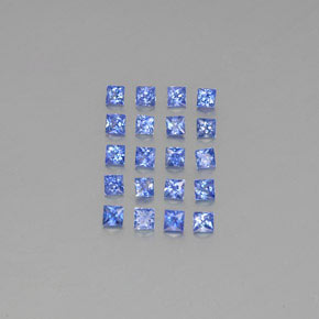 2.00カラットの天然パステルブルーサファイア（2.4×2.4 mm・四角）