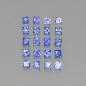 1.63カラットの天然ディープブルーサファイア（2.2×2.2 mm・四角）