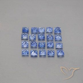 2.49カラットの天然パステルブルーサファイア（2.6×2.6 mm・四角）