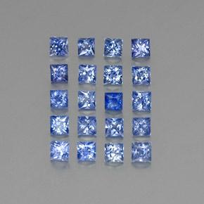 3.67カラットの天然ミディアムダークブルーサファイア（3×2.9 mm・四角）