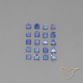 1.81カラットの天然ミディアムダークブルーサファイア（2.5×2.3 mm・四角）