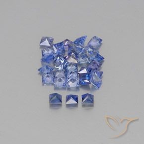 2.37カラットの天然パステルブルーサファイア（2.3×2.3 mm・四角）