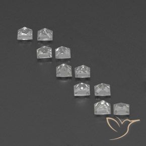 Shop natural 1.40ct クリアホワイト サファイア gems, 四角形, from マダガスカル at GemSelect. In stock, global shipping!
