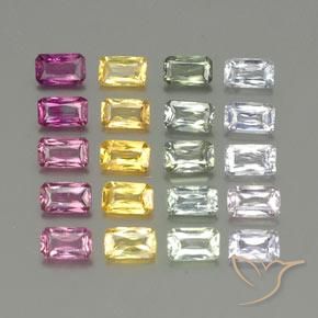 Shop natural 6.57ct マルチカラー サファイア gems, 八角形 / エメラルドカット, from タンザニア at GemSelect. In stock, global shipping!