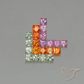 Shop natural 3.25ct マルチカラー サファイア gems, 四角形, from タンザニア at GemSelect. In stock, global shipping!