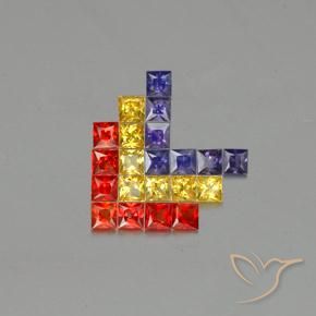 Shop natural 3.08ct マルチカラー サファイア gems, 四角形, from タンザニア at GemSelect. In stock, global shipping!