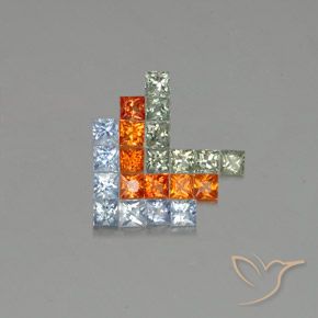 Shop natural 2.90ct マルチカラー サファイア gems, 四角形, from タンザニア at GemSelect. In stock, global shipping!