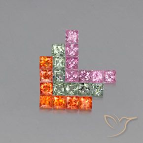 Shop natural 3.43ct マルチカラー サファイア gems, 四角形, from タンザニア at GemSelect. In stock, global shipping!