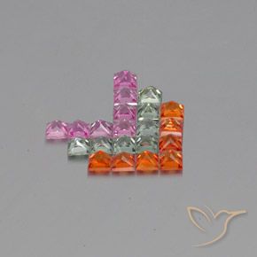 Shop natural 3.43ct マルチカラー サファイア gems, 四角形, from タンザニア at GemSelect. In stock, global shipping!
