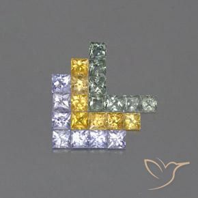 Shop natural 3.08ct マルチカラー サファイア gems, 四角形, from タンザニア at GemSelect. In stock, global shipping!