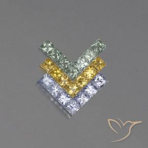 2.78 ct ルース プリンセス カット サファイア、2.6 x 2.6 mm タンザニア産, Photo A