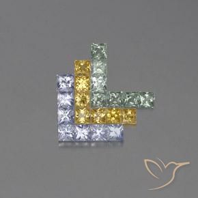 Shop natural 2.78ct マルチカラー サファイア gems, 四角形, from タンザニア at GemSelect. In stock, global shipping!