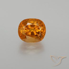 3.07ct 天然 ディープオレンジ サファイア, 楕円形, VS
