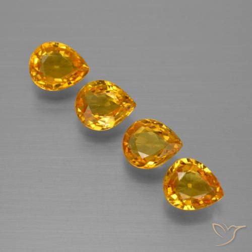 Shop natural 2.56ct ダークオレンジゴールド サファイア gems, 洋梨の形, from タンザニア at GemSelect. In stock, global shipping!