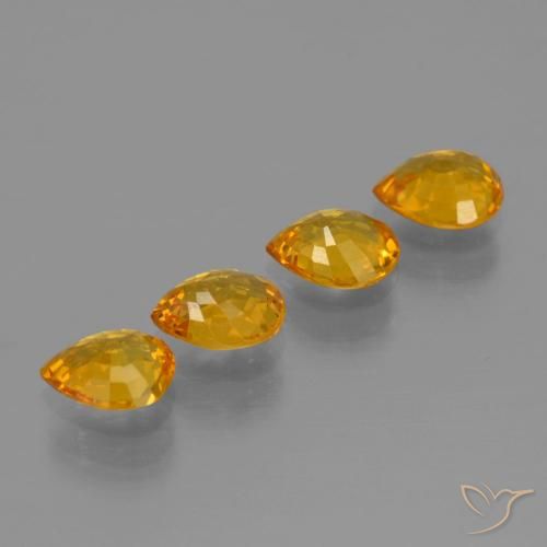 Shop natural 2.56ct ダークオレンジゴールド サファイア gems, 洋梨の形, from タンザニア at GemSelect. In stock, global shipping!