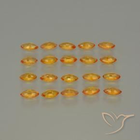 Shop natural 3.49ct 濃いオレンジゴールド サファイア gems, マーキーズ, from タンザニア at GemSelect. In stock, global shipping!