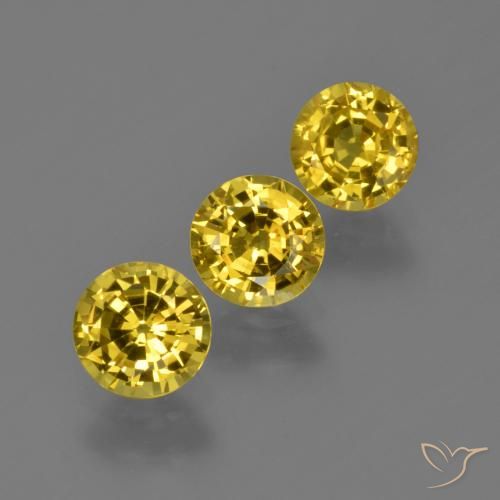 Shop natural 2.26ct 黄色がかったゴールド サファイア gems, ラウンド, from タイ at GemSelect. In stock, global shipping!