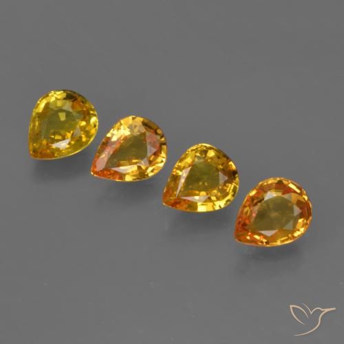 Shop natural 2.26ct ゴールドオレンジ サファイア gems, 洋梨の形, from タイ at GemSelect. In stock, global shipping!