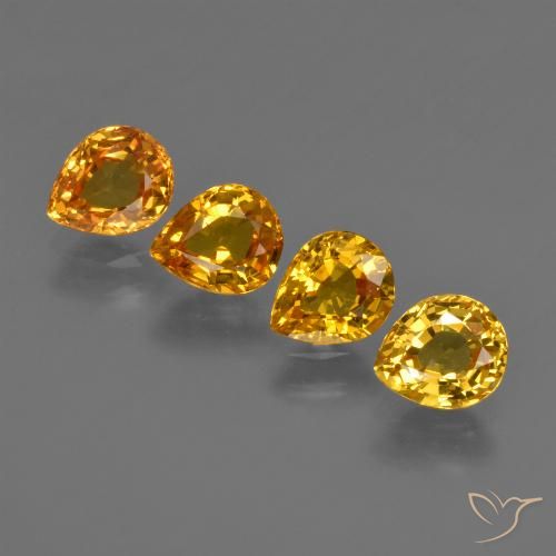 Shop natural 2.70ct ミディアムオレンジ サファイア gems, 洋梨の形, from タイ at GemSelect. In stock, global shipping!