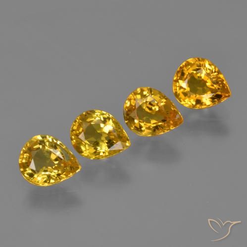 Shop natural 2.78ct ゴールド サファイア gems, 洋梨の形, from タイ at GemSelect. In stock, global shipping!