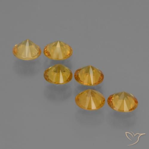 Shop natural 2.27ct 濃いゴールデンオレンジ サファイア gems, ラウンド, from タンザニア at GemSelect. In stock, global shipping!