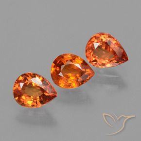 Shop natural 2.06ct 赤みがかったオレンジ サファイア gems, 洋梨の形, from タンザニア at GemSelect. In stock, global shipping!