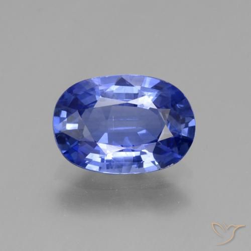 2.69ct 天然 濃いパープルブルー サファイア, 楕円形, VS