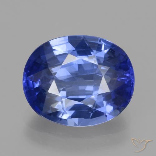 5.96ct 天然 コーンフラワーブルー サファイア, 楕円形, VVS-VS