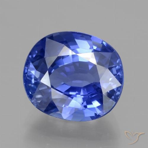 5.67ct 天然 コーンフラワーブルー サファイア, 楕円形, VS