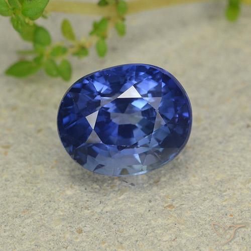 3.38ct 天然 コーンフラワーブルー サファイア, 楕円形, VS
