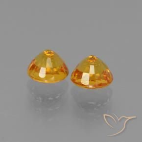 Shop natural 1.55ct ミディアム薄いオレンジゴールド サファイア gems, ラウンド, from タンザニア at GemSelect. In stock, global shipping!
