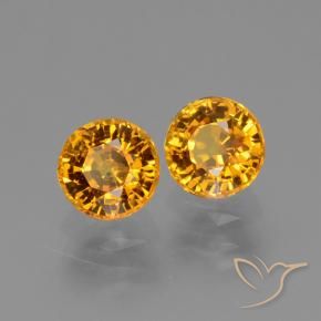 Shop natural 1.56ct ミディアムオレンジゴールド サファイア gems, ラウンド, from タンザニア at GemSelect. In stock, global shipping!
