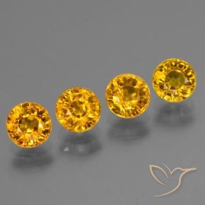 Shop natural 3.02ct 濃いゴールデンオレンジ サファイア gems, ラウンド, from タンザニア at GemSelect. In stock, global shipping!