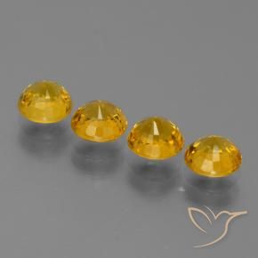 Shop natural 3.02ct 濃いゴールデンオレンジ サファイア gems, ラウンド, from タンザニア at GemSelect. In stock, global shipping!
